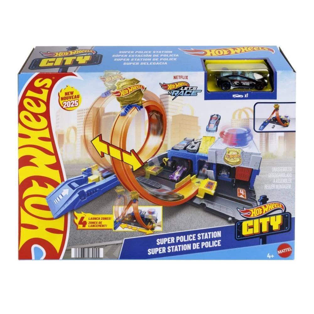 HOT WHEELS PISTA CITY SUPER DELEGACIA DE POLÍCIA MATTEL (UNIDADE) - imagem 6