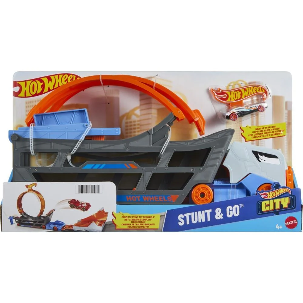 HOT WHEELS PISTA CITY TRANSPORTADOR DE ACROBACIAS MATTEL (UNIDADE) - imagem 8