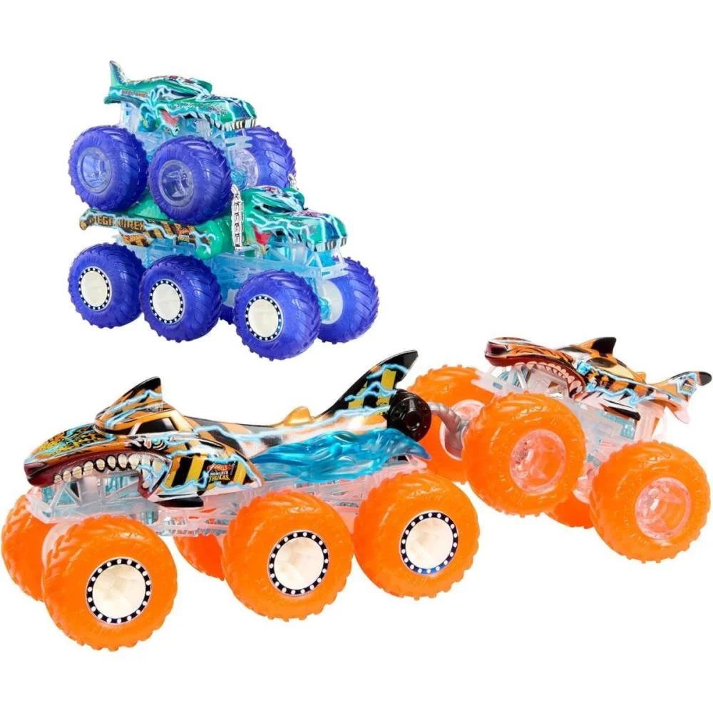 HOT WHEELS MONSTER TRUCKS ENERGIA DEMOLICAO+REBOQUE 1:64 MATTEL (UNIDADE) - imagem 3