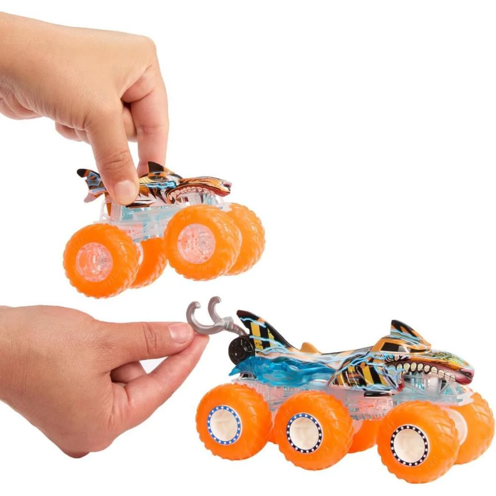 HOT WHEELS MONSTER TRUCKS ENERGIA DEMOLICAO+REBOQUE 1:64 MATTEL (UNIDADE) - imagem 4