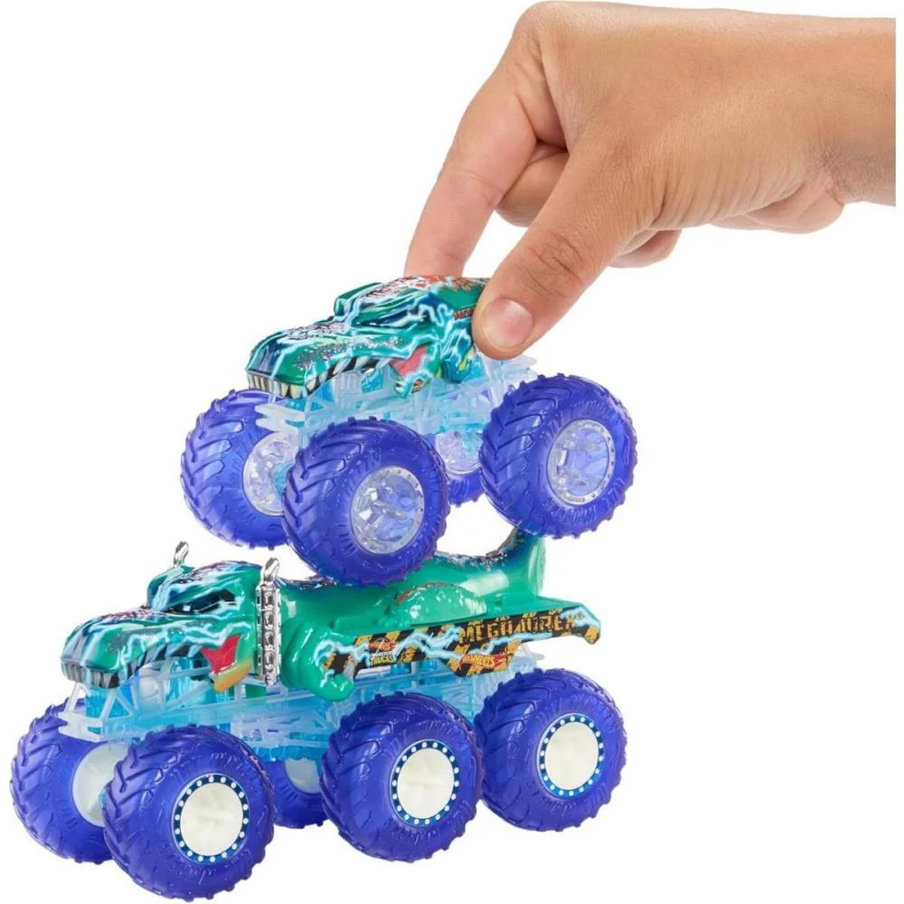 HOT WHEELS MONSTER TRUCKS ENERGIA DEMOLICAO+REBOQUE 1:64 MATTEL (UNIDADE) - imagem 5