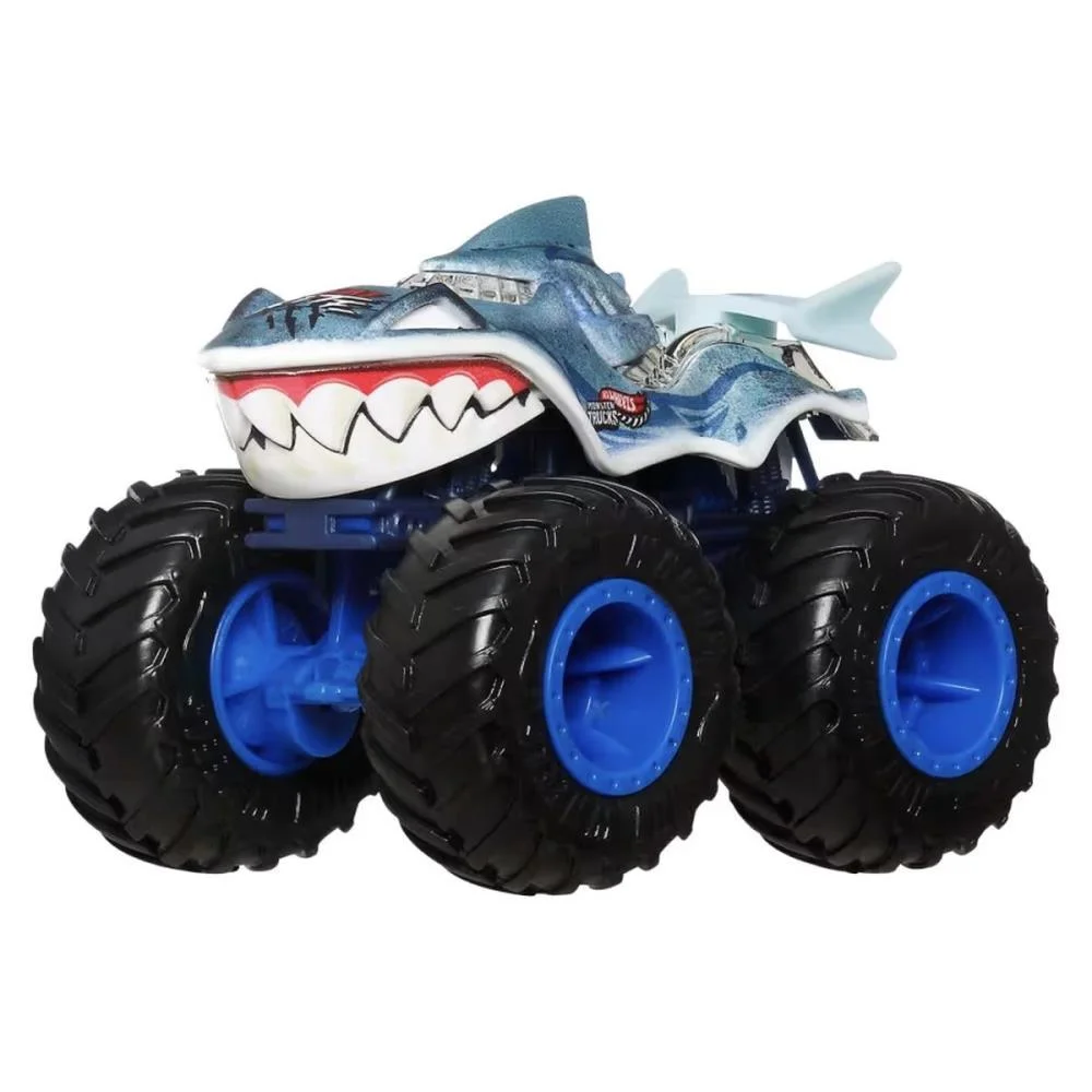 HOT WHEELS MONSTER TRUCKS SHARKS VS.DINOS 1:64 6-PACK (S MATTEL (UNIDADE) - imagem 7