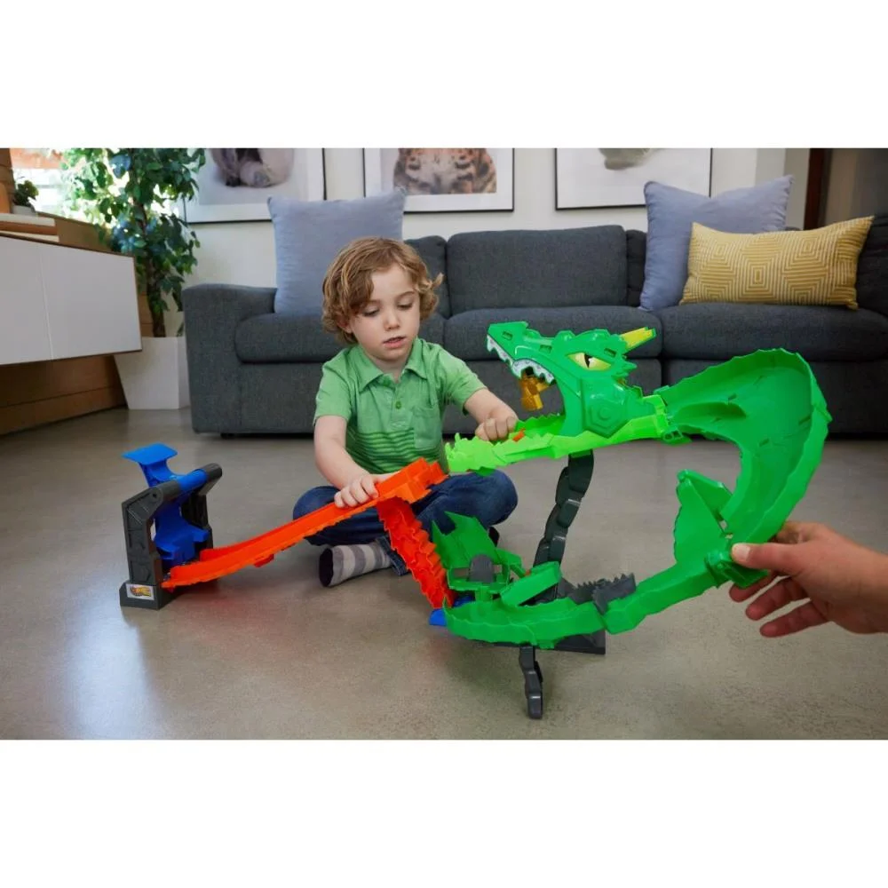 HOT WHEELS MONSTER TRUCKS DESTRUICAO DO DRAGAO MATTEL (UNIDADE) - imagem 12