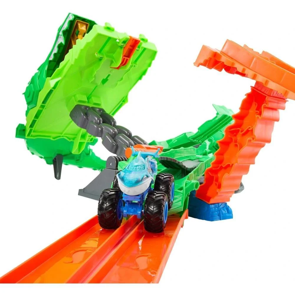 HOT WHEELS MONSTER TRUCKS DESTRUICAO DO DRAGAO MATTEL (UNIDADE) - imagem 7