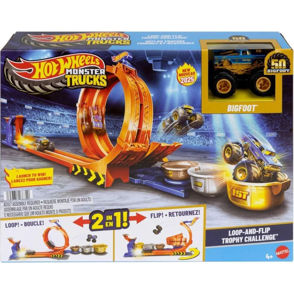 HOT WHEELS MONSTER TRUCKS LOOP BIGFOOT GIROS EXTREMOS MATTEL (UNIDADE) - imagem 14