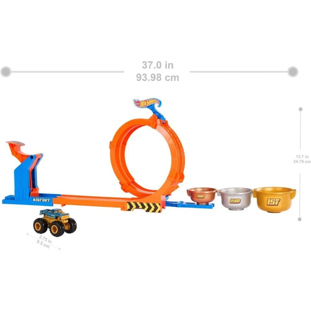 HOT WHEELS MONSTER TRUCKS LOOP BIGFOOT GIROS EXTREMOS MATTEL (UNIDADE) - imagem 3