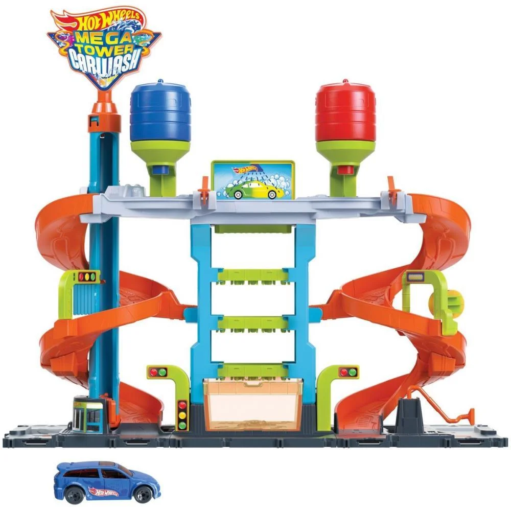 HOT WHEELS PISTA CITY LAVA-RÁPIDO MEGA TORRE COLORSH MATTEL (UNIDADE) - imagem 3