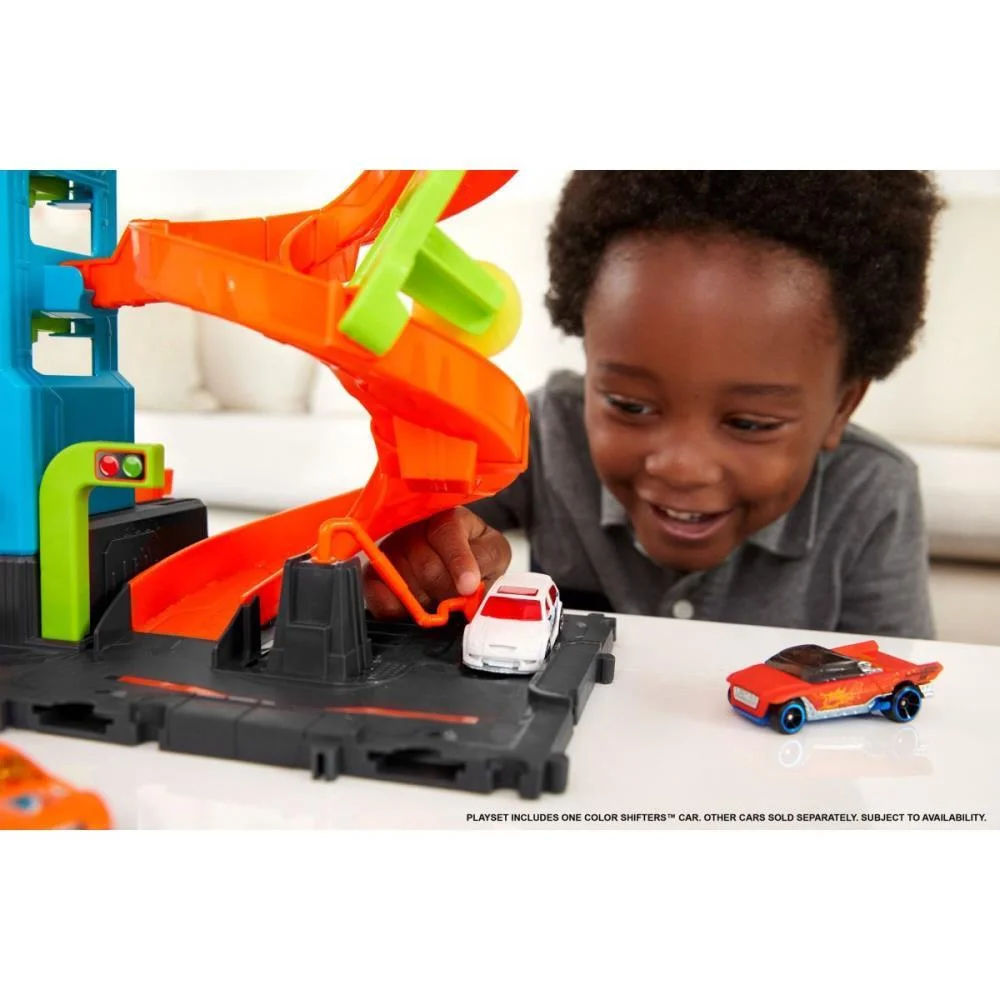 HOT WHEELS PISTA CITY LAVA-RÁPIDO MEGA TORRE COLORSH MATTEL (UNIDADE) - imagem 8