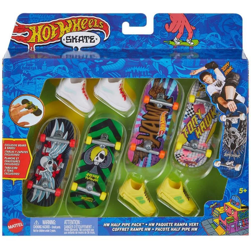 HOT WHEELS SKATE SKATE + TÊNIS 4-PACK (S) MATTEL (UNIDADE) - imagem 8