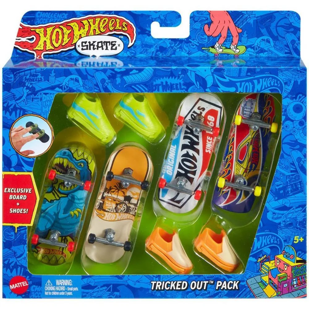 HOT WHEELS SKATE SKATE + TÊNIS 4-PACK (S) MATTEL (UNIDADE) - imagem 9