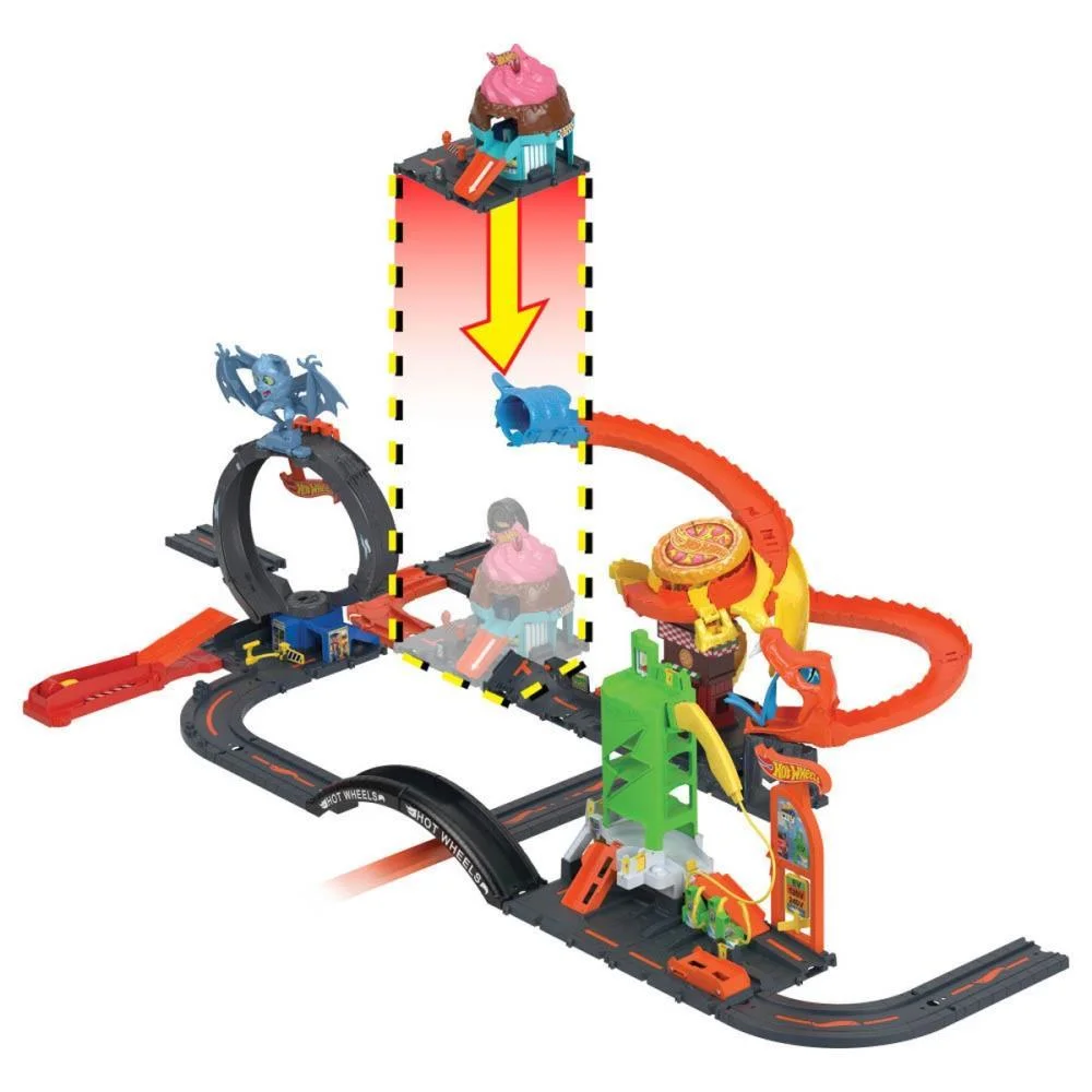 HOT WHEELS PISTA CITY CONJUNTO SORVETERIA MATTEL (UNIDADE) - imagem 7