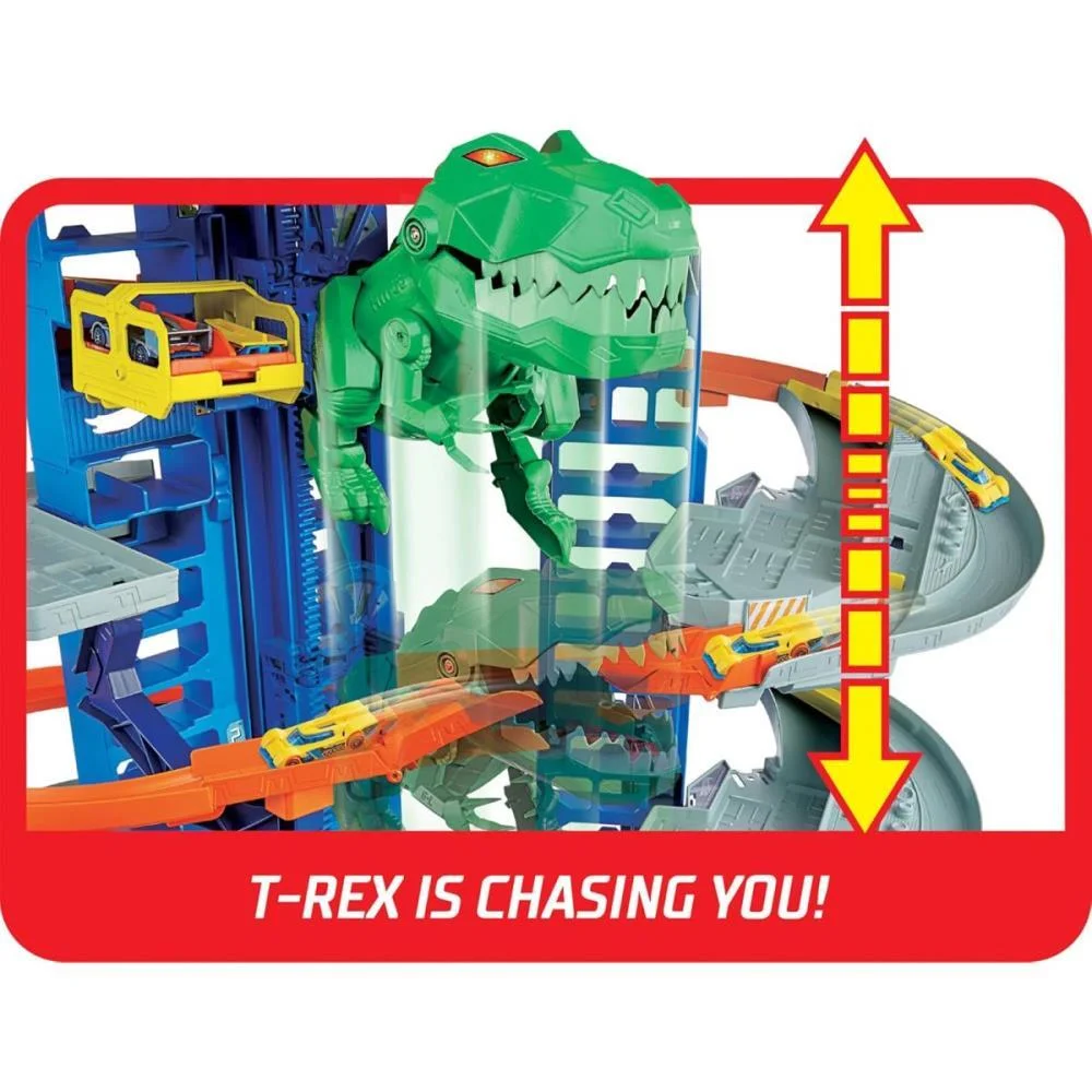 HOT WHEELS PISTA CITY ULTIMATE GARAGE ROBO T-REX MATTEL (UNIDADE) - imagem 8