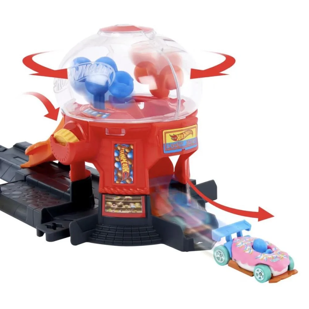 HOT WHEELS PISTA CITY DOWNTOWN LOJA DE DOCES MATTEL (UNIDADE) - imagem 4