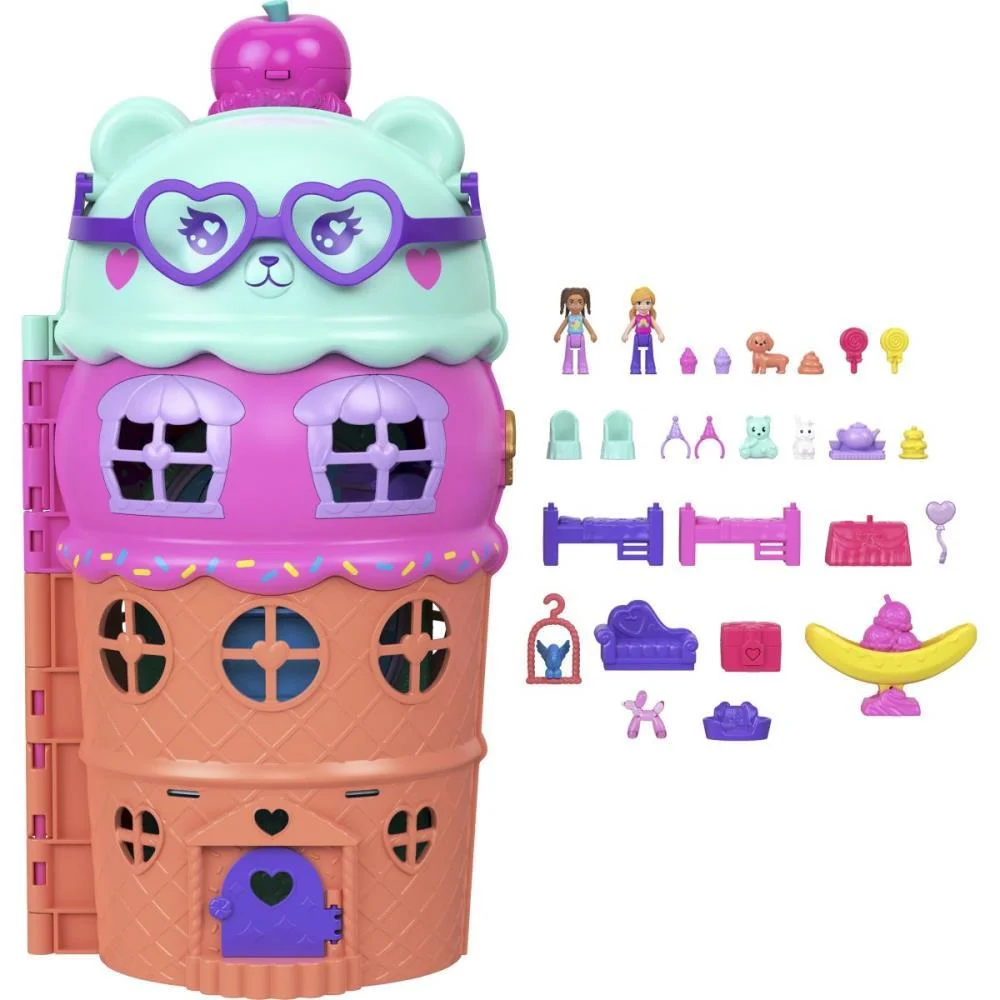POLLY POCKET MICRO CONJ. CASA DE SORVETE MATTEL (UNIDADE) - imagem 3