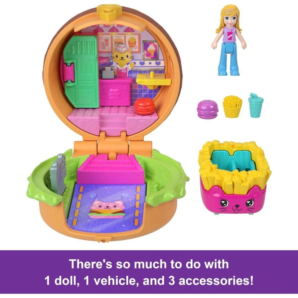 POLLY POCKET MICRO REVEAL COMIDINHA RAPIDA (S) MATTEL (UNIDADE) - imagem 6