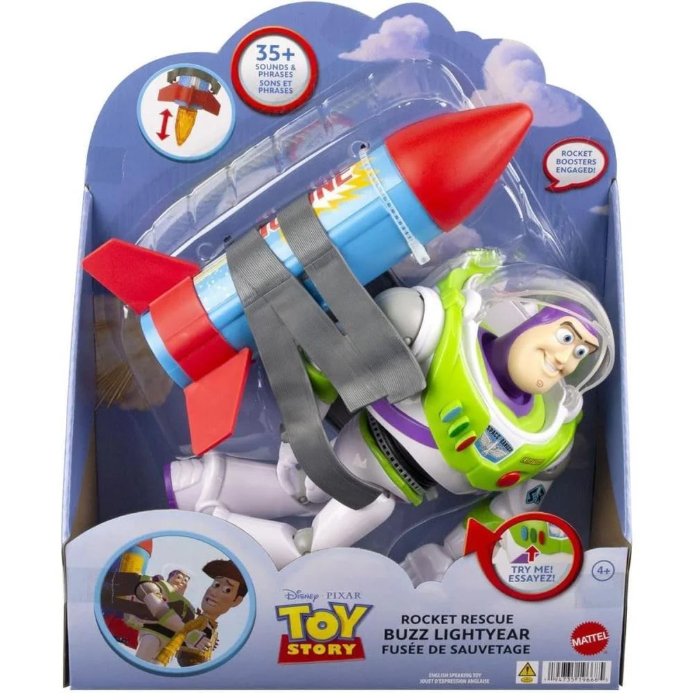 BONECO E PERSONAGEM PIXAR TOY STORY BUZZ 30CM MATTEL (UNIDADE) - imagem 10