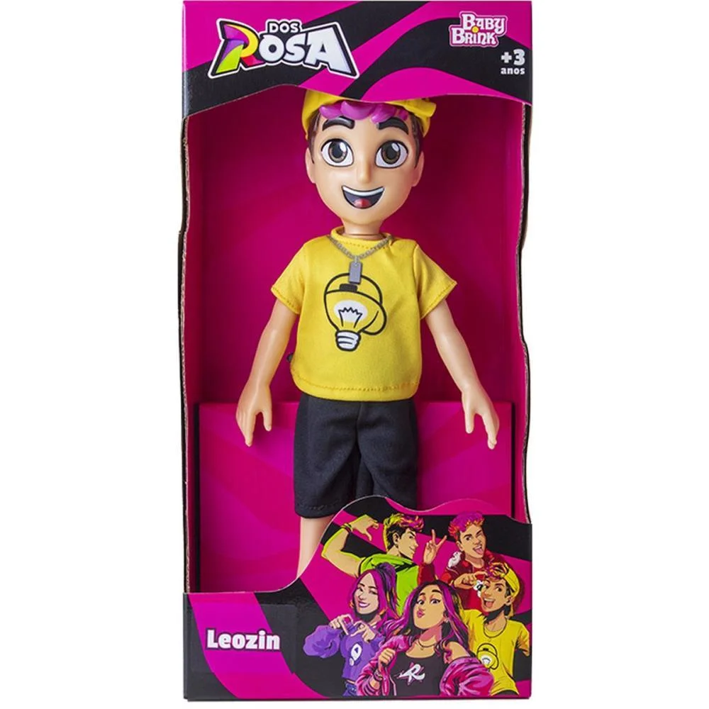 BONECO E PERSONAGEM DOS ROSA LEOZIN 25CM BABY BRINK (UNIDADE) - imagem 9