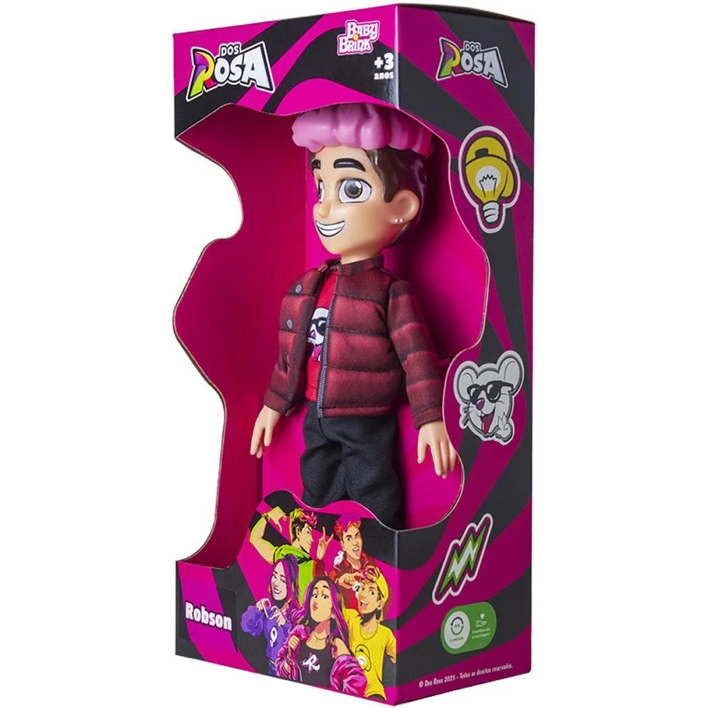 BONECO E PERSONAGEM DOS ROSA ROBSON 25CM BABY BRINK (UNIDADE) - imagem 10