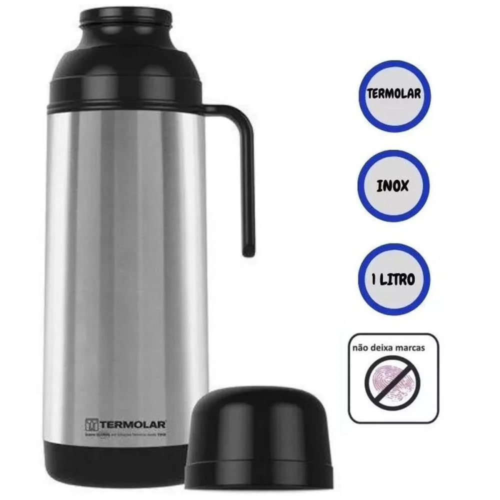 GARRAFA TERMICA ROSCA LUMINA INOX 1L TERMOLAR (UNIDADE) - imagem 3