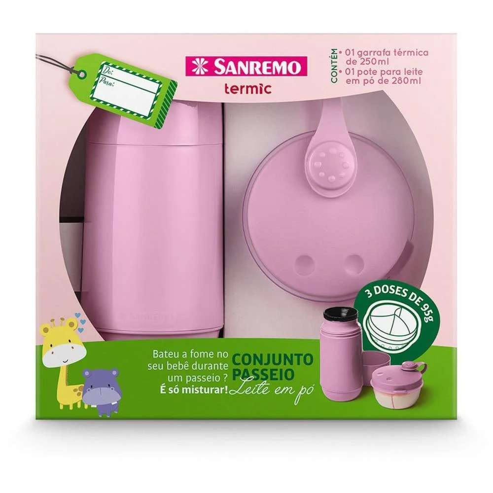 GARRAFA TERMICA ROSCA GARRAFA 250ML+DOSADOR LEITE RS SANREMO (UNIDADE) - imagem 3