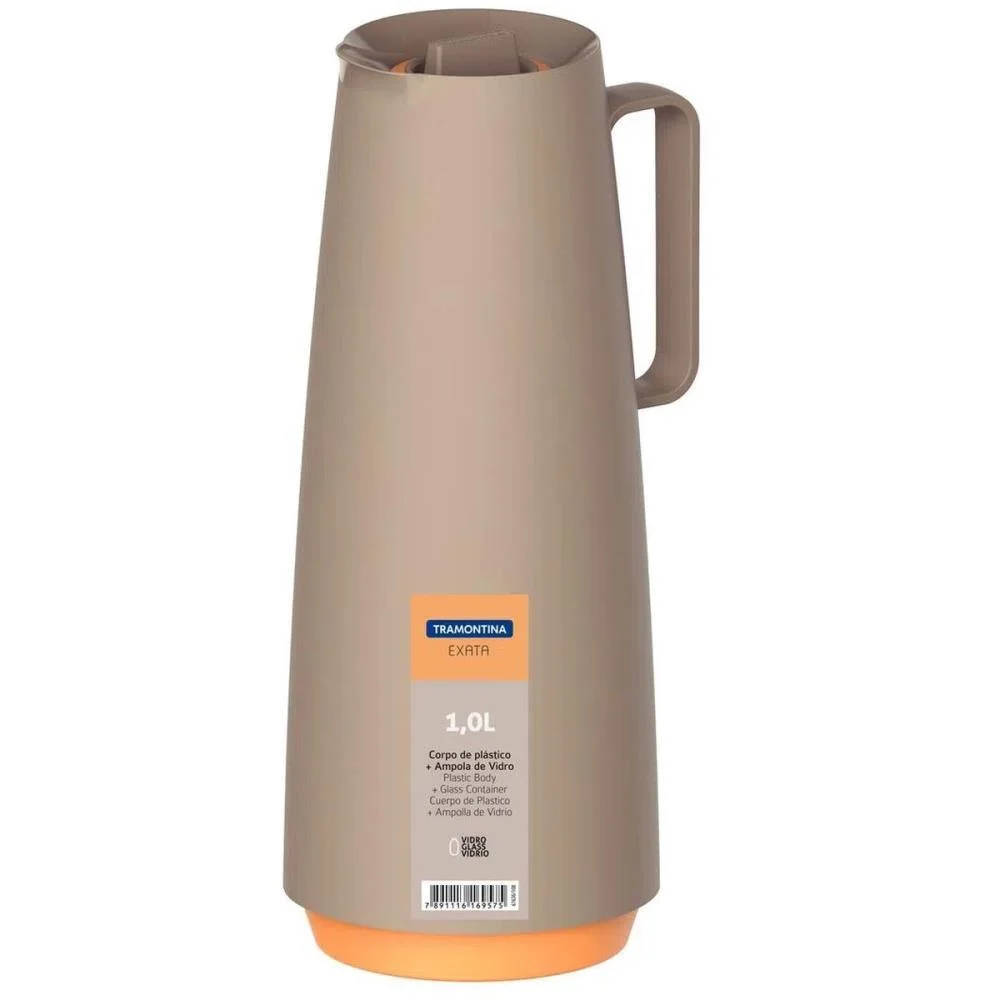 GARRAFA TERMICA ROSCA EXATA 1L BEGE TRAMONTINA (UNIDADE) - imagem 6