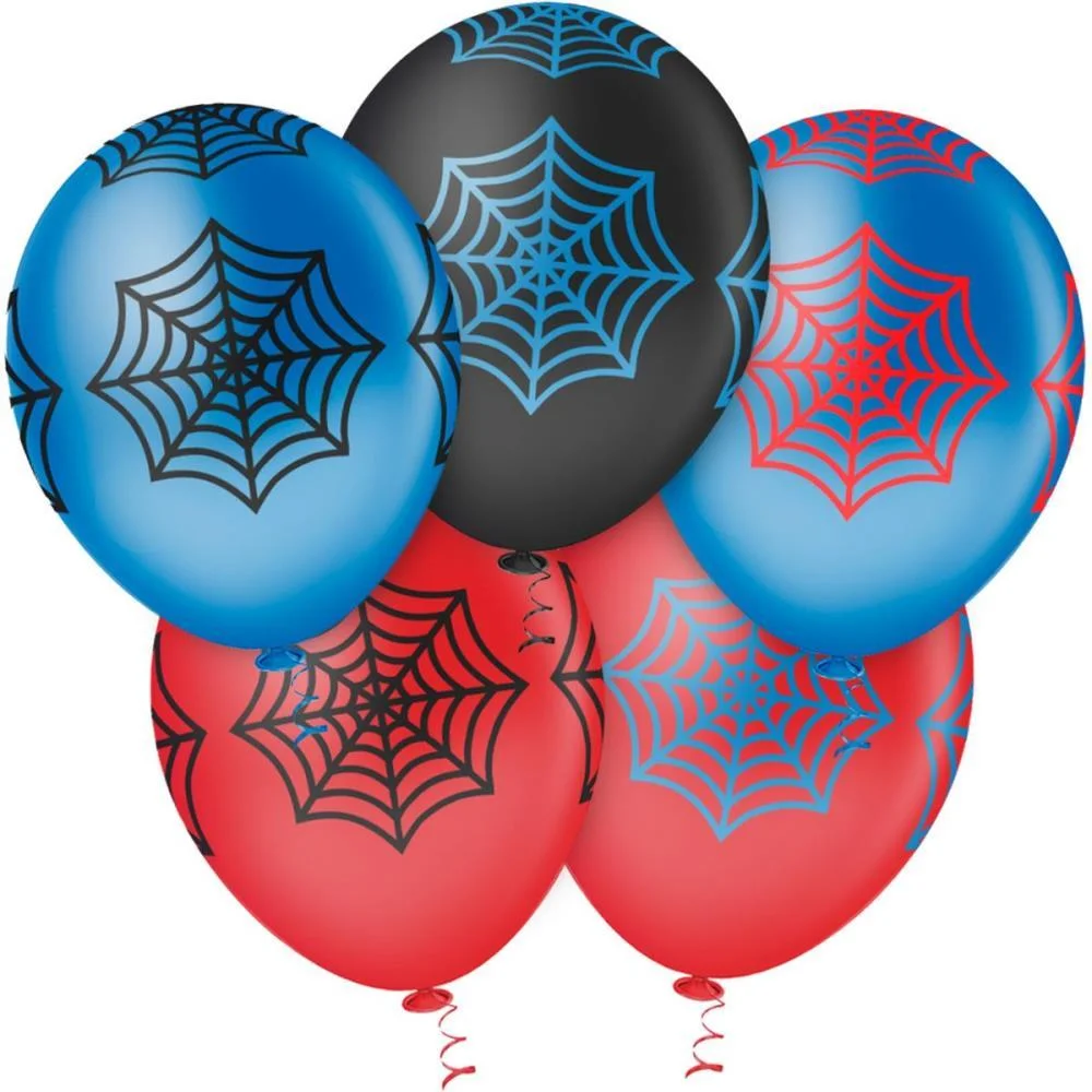 BALÃO 10 DECORADO TEIA DE ARANHA (S) RIBERBALL COM 25 UNIDADES - imagem 3