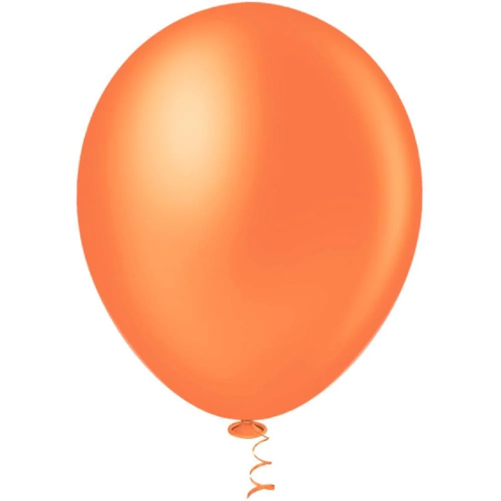 BALÃO 16 LISO LARANJA RIBERBALL COM 12 UNIDADES - imagem 3