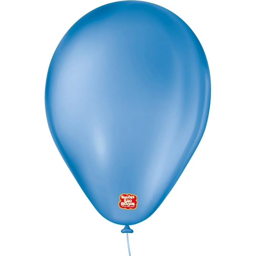 BALÃO 6,5 LISO AZUL CLASSIC SAO ROQUE COM 50 UNIDADES - imagem 2