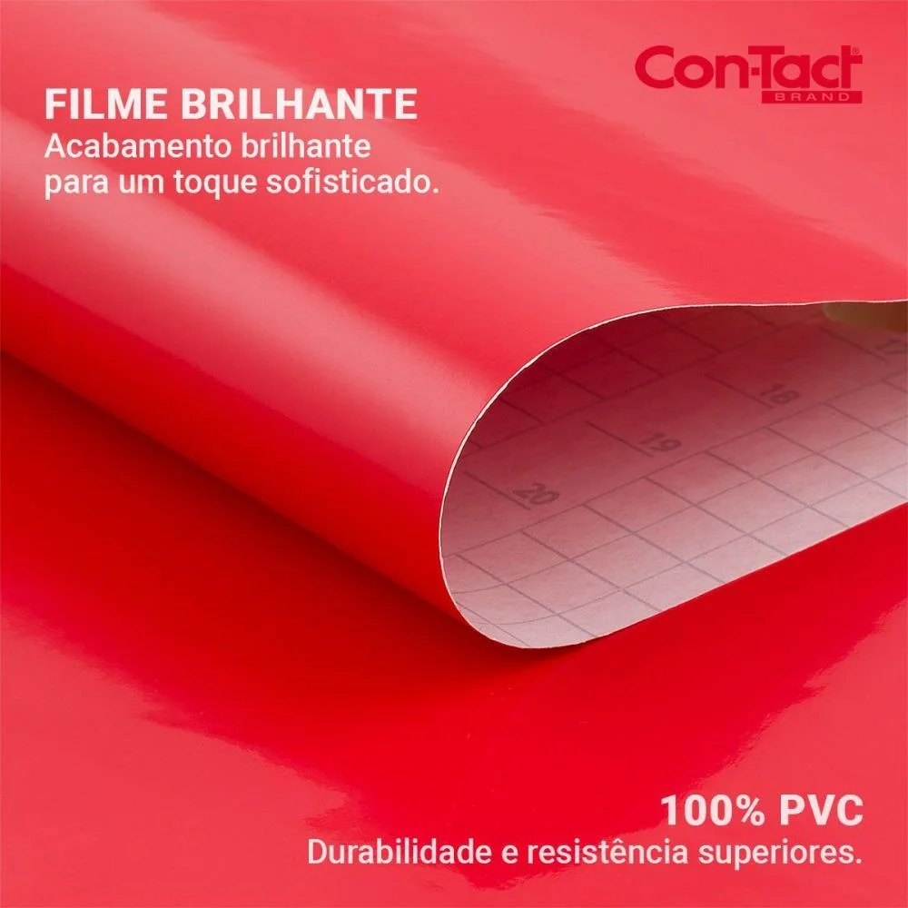 CONTACT LISO 45CMX10M BRILHO VERMELHO CONTACT (ROLO) - imagem 4