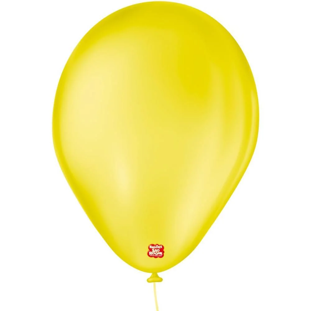BALAO 7 LISO AMARELO CITRINO IMPERIAL SAO ROQUE (PCT.C/50) - imagem 3