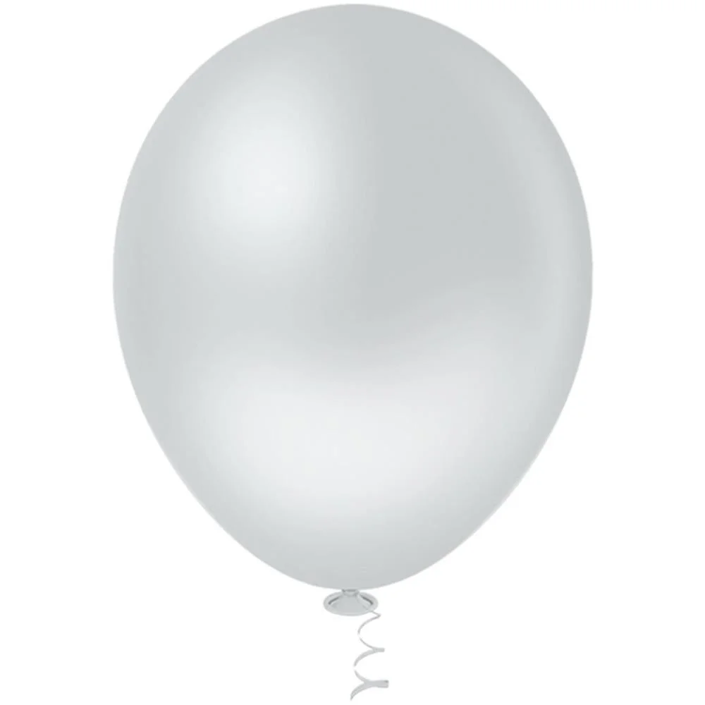 BALAO 9 LISO CINZA GRAN FESTA RIBERBALL (PCT.C/50) - imagem 2