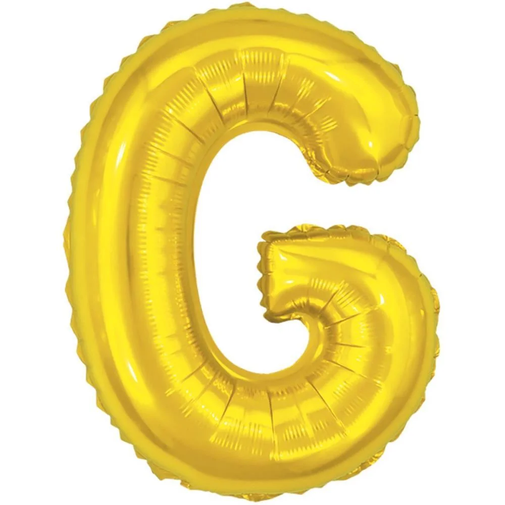 BALAO METALIZADO LETRA G DOURADO 40CM. MAKE+  - imagem 2