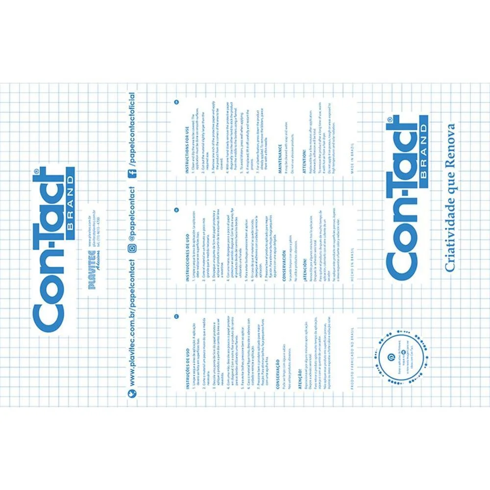 CONTACT TRANSPARENTE 45CMX25M CRISTAL 0,80 CONTACT (ROLO) - imagem 5