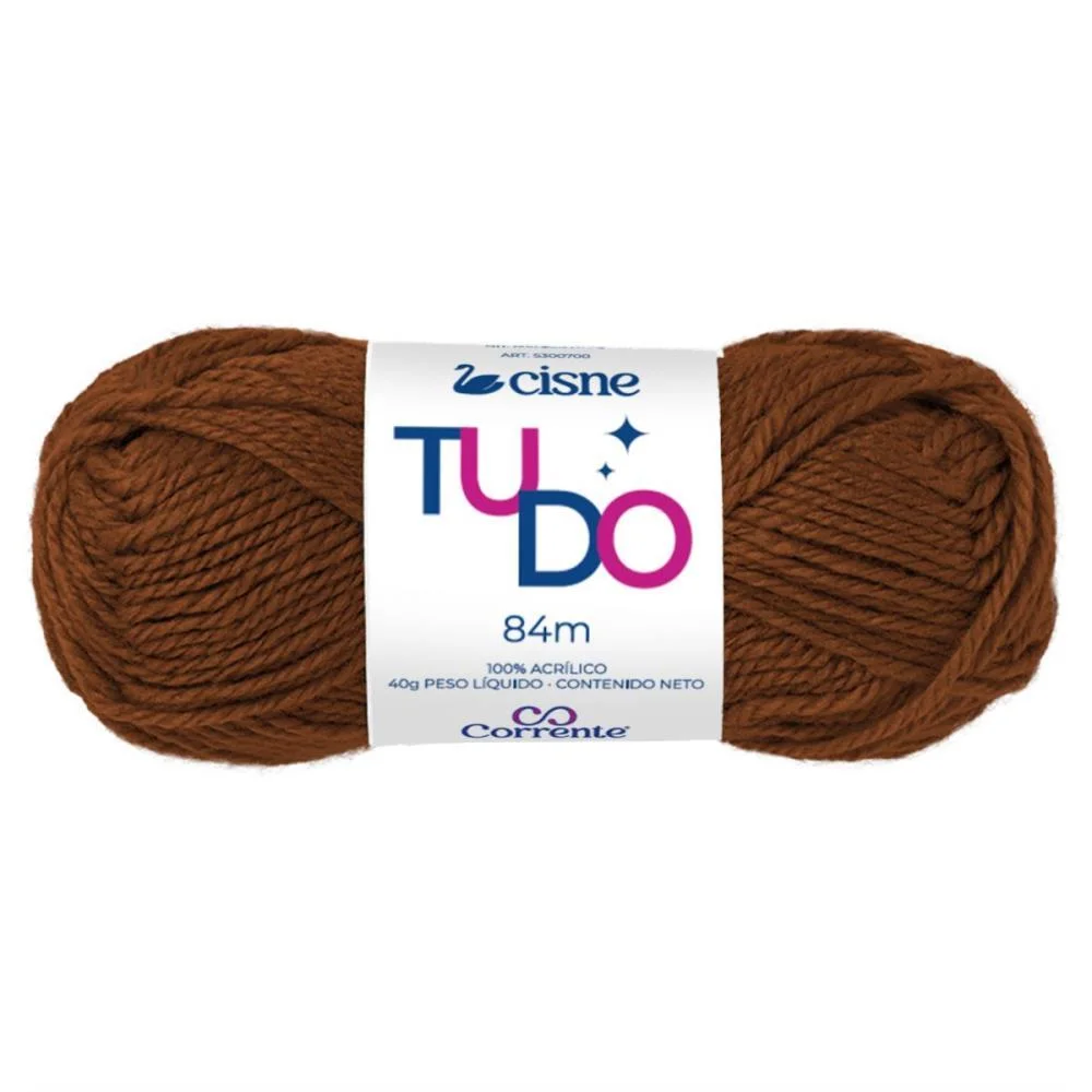 LA TRICO CISNE TUDO 00830 40G CASTANHO COATS CORRENTE (PCT.C/05) - imagem 2