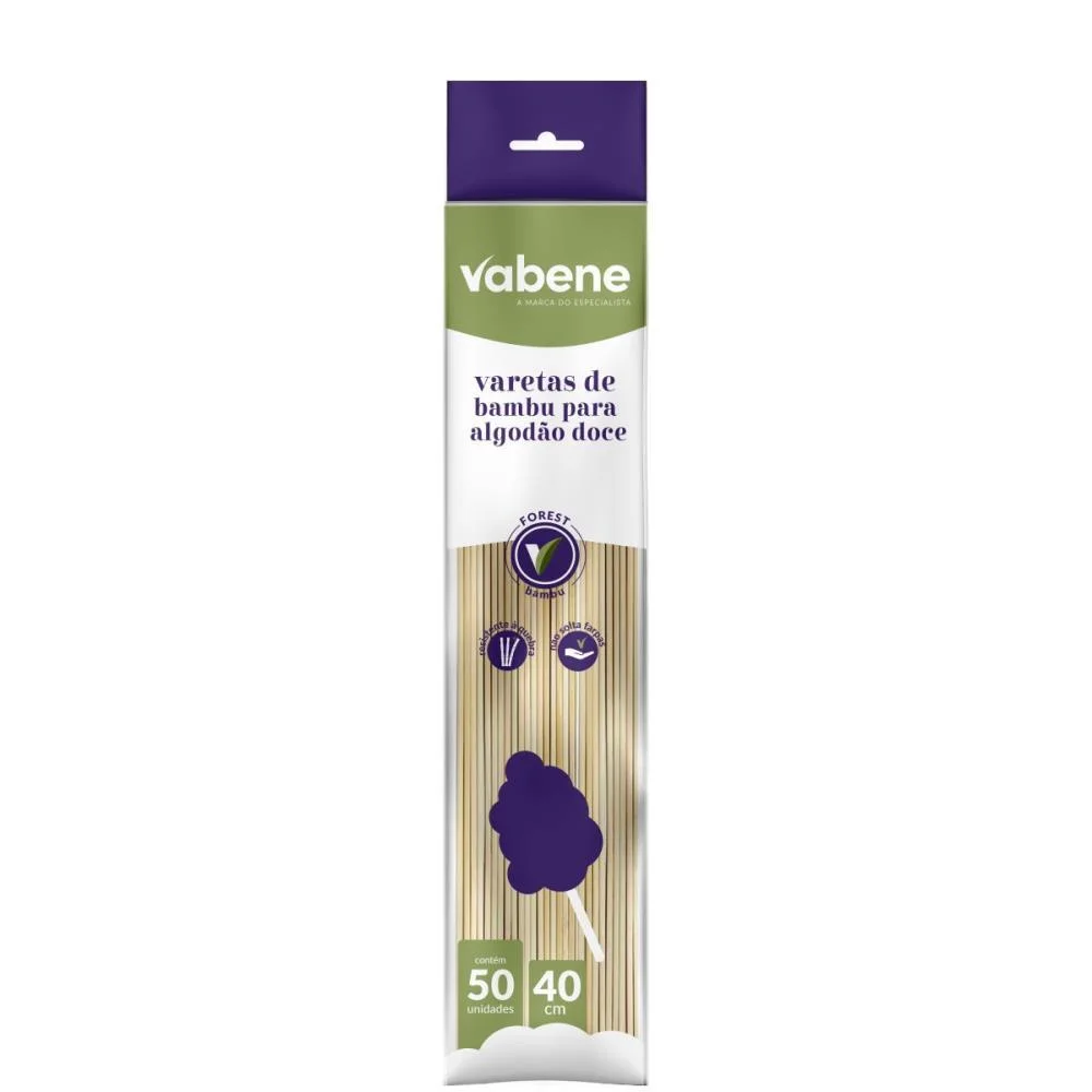 VARETA PARA DOCE ALGODAO DOCE BAMBU 40CM VABENE (PCT.C/50) - imagem 2