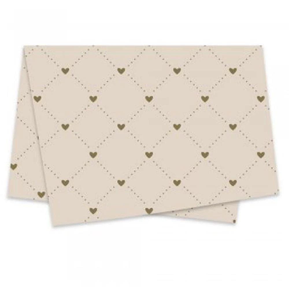 POLI SUJINHO DECORADO 49X69CM HEART NUDE/OURO XINGO EMBALAGENS (PCT.C/50) - imagem 3