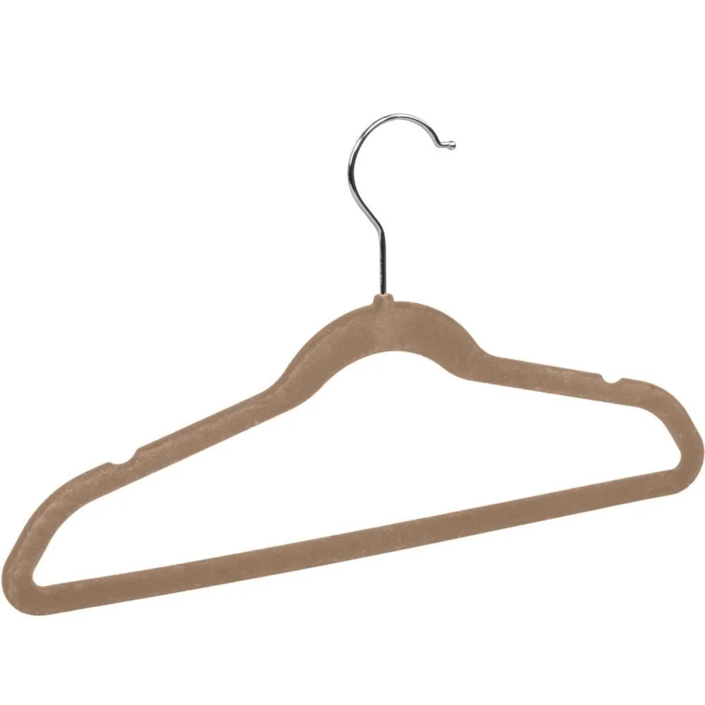 CABIDE VELUDO BEGE INFANTIL C/6 UNID ORDENE (KIT) - imagem 3