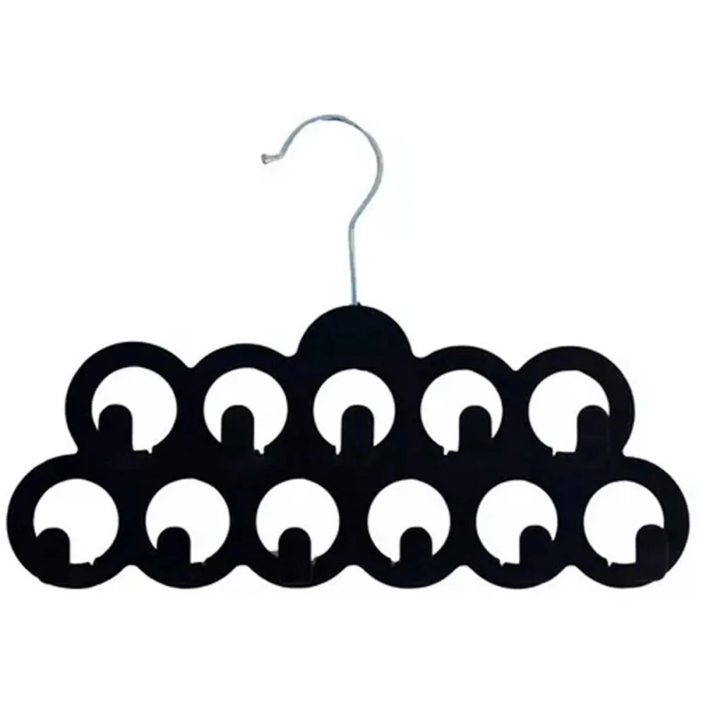 CABIDE VELUDO PRETO P/ LENÇOS/CINTOS ORDENE  - imagem 4