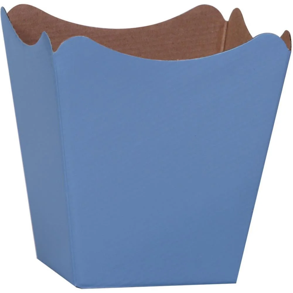 CACHEPOT PAPER LISO POTE 15 AZUL 16X17X11CM XINGO EMBALAGENS (PCT.C/10) - imagem 3