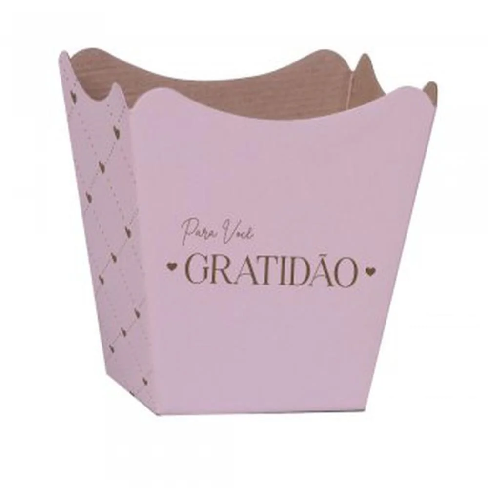 CACHEPOT PAPER DECORADO POTE 15 ESSENCIA ROSA QUARTZ 1 XINGO EMBALAGENS (PCT.C/10) - imagem 3