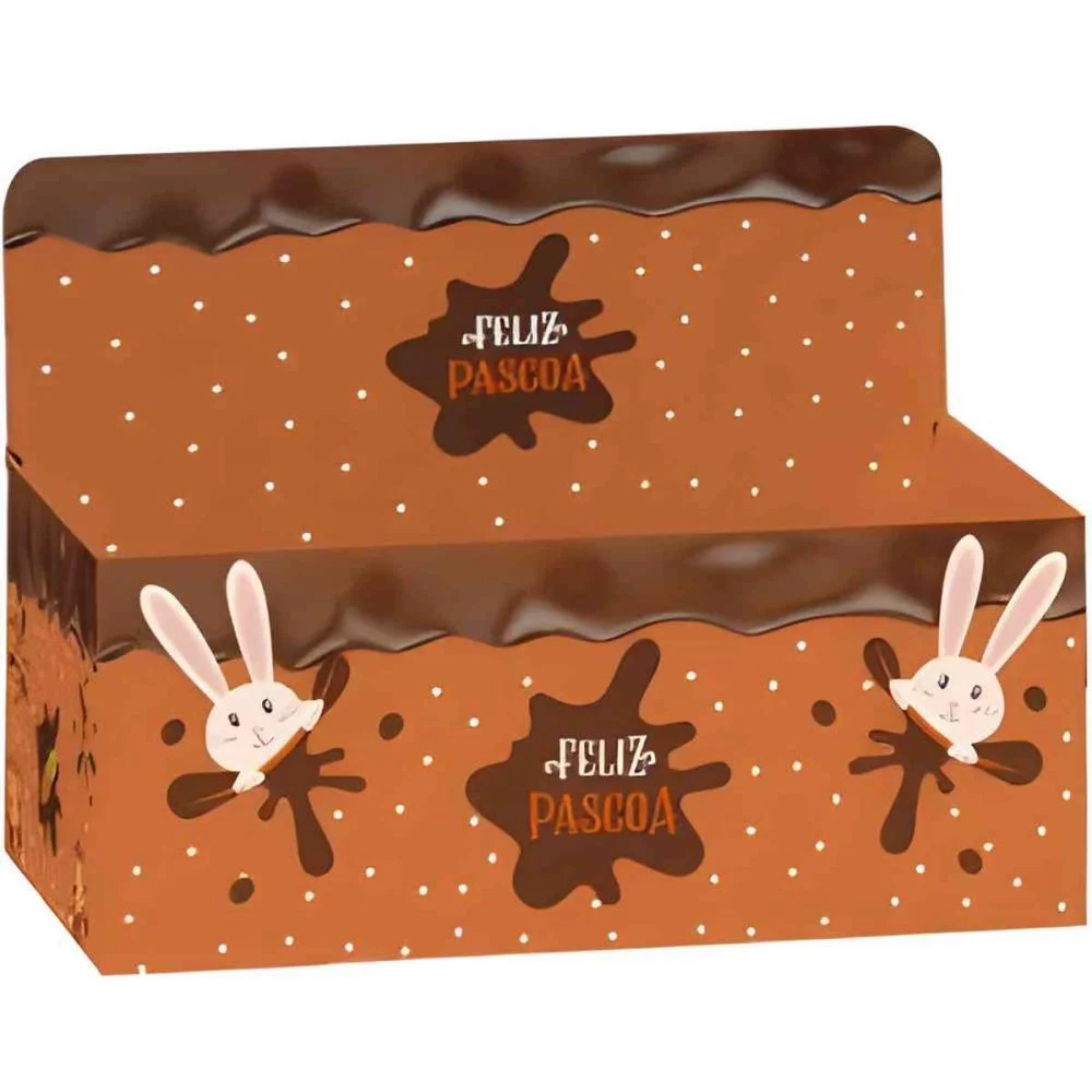 CACHEPOT PAPER DECORADO CHOCOLATIER RETANG. 24X15X15X1 XINGO EMBALAGENS (PCT.C/05) - imagem 2