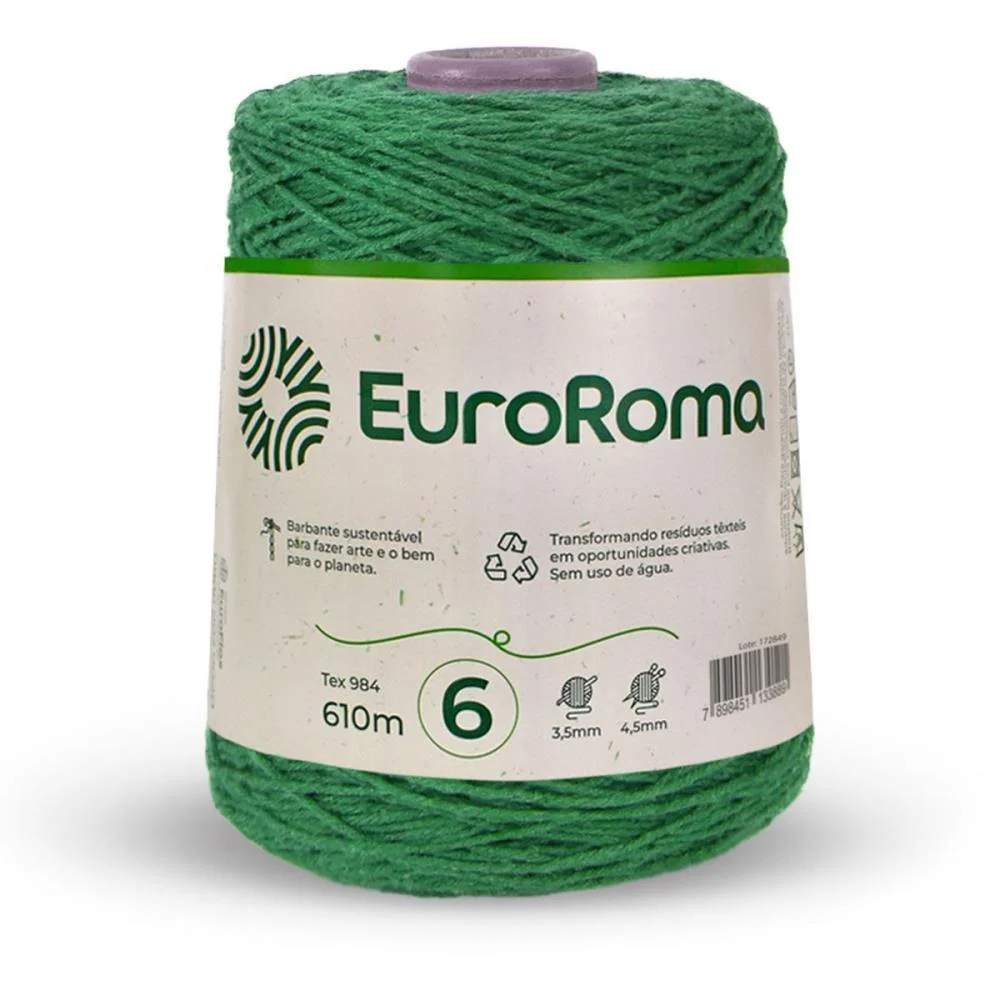 BARBANTE COLORIDO 600G 4/6 FIOS 610M VD BANDEIRA EUROROMA  - imagem 3