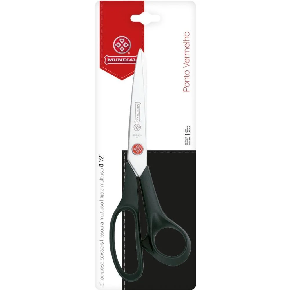 TESOURA MULTIUSO PTO.VERM.INOX 21CM MUNDIAL  - imagem 4