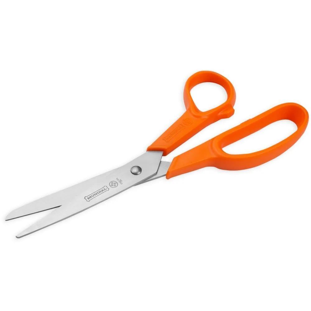 TESOURA MULTIUSO FIO LISO LARANJA 22CM MUNDIAL  - imagem 3