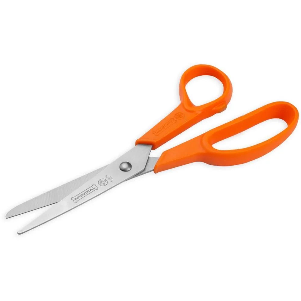 TESOURA MULTIUSO FIO LISO LARANJA 19CM MUNDIAL  - imagem 3