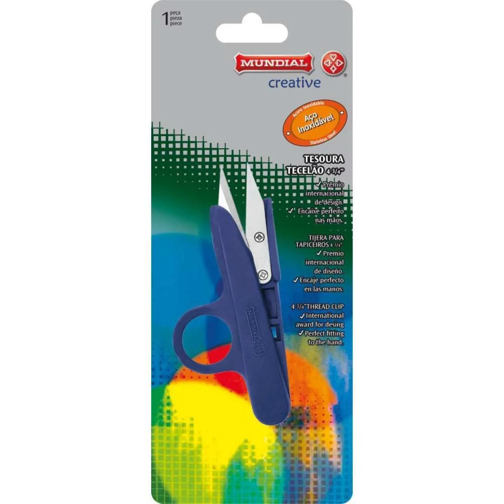 TESOURA COSTURA TECELAO ARREMATE 12CM MUNDIAL  - imagem 3