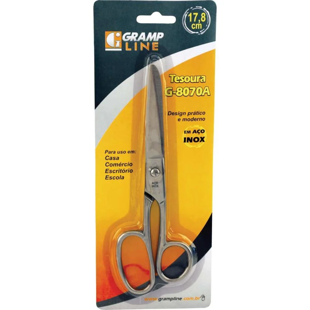 TESOURA COSTURA ACO PROFISSIONAL 17,8CM G8070A GRAMP LINE  - imagem 4