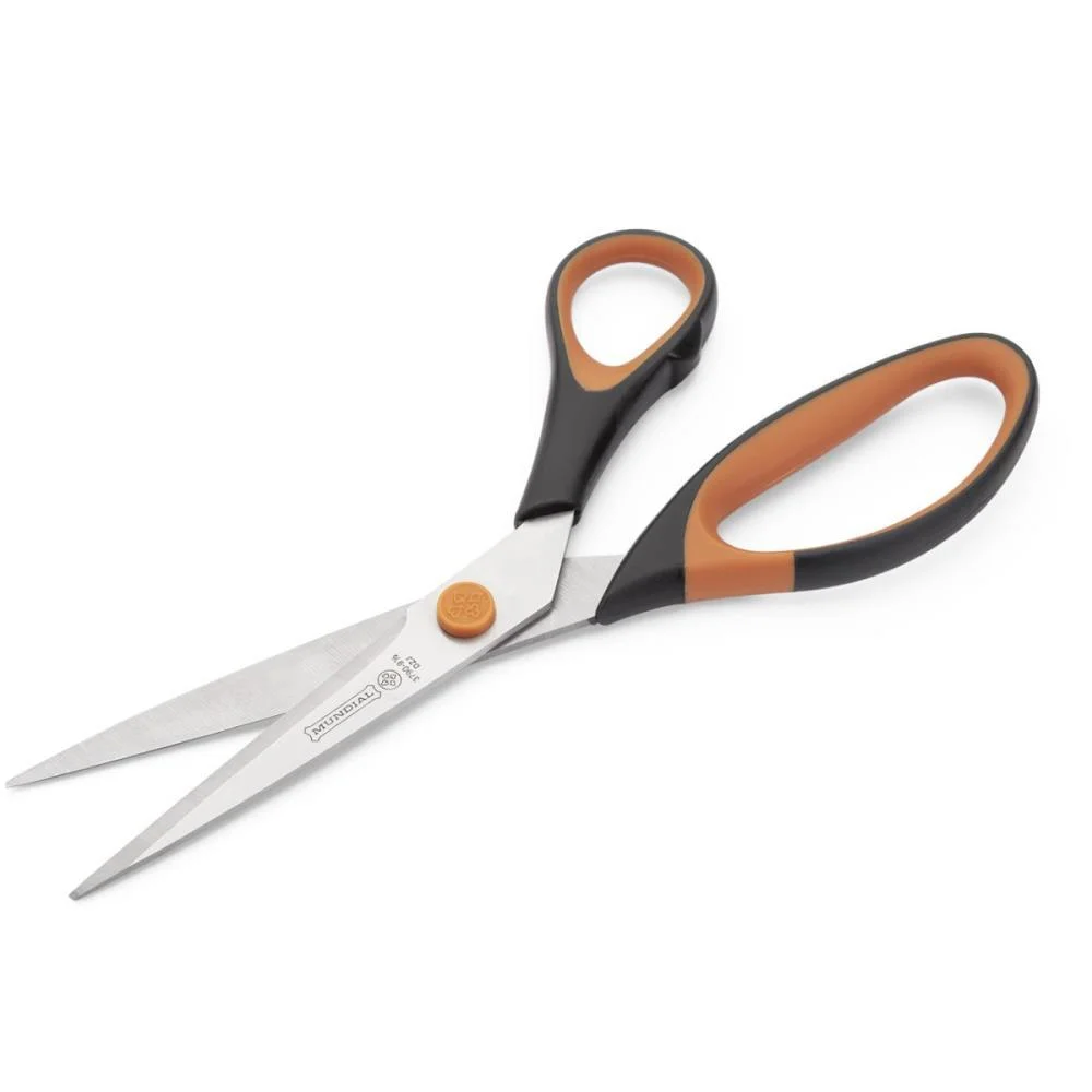 TESOURA COSTURA REF. 3700 LARANJA/GRAFITE 22CM MUNDIAL (BLISTER) - imagem 4