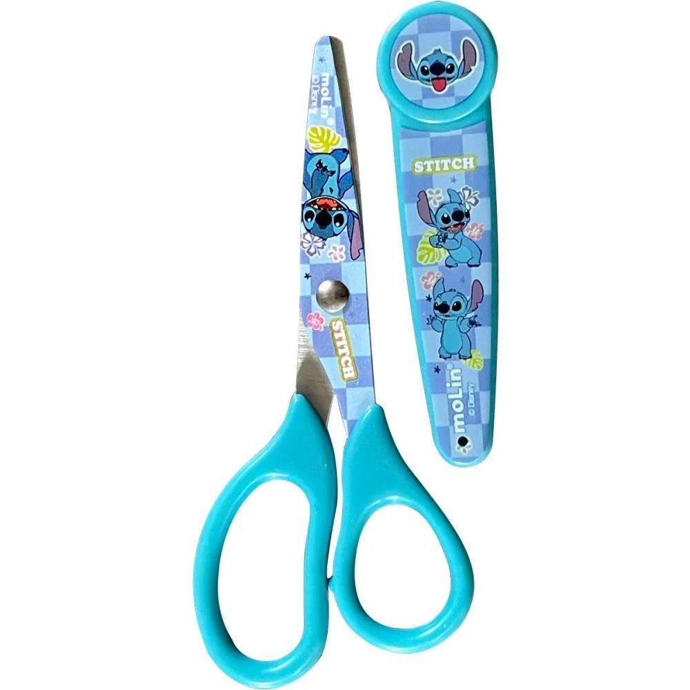 TESOURA ESCOLAR STITCH 13CM. 2 MODELOS MOLIN (BLISTER) - imagem 4