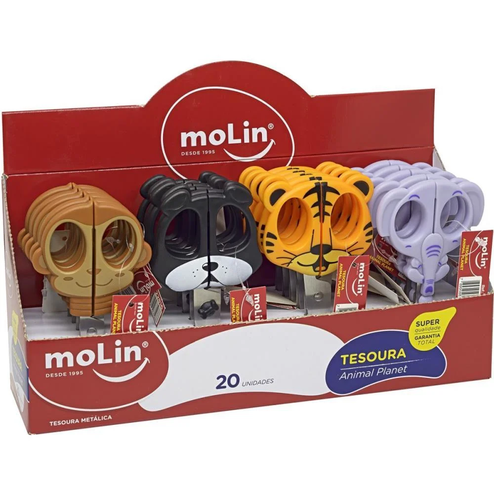 TESOURA ANIMAL PLANET 4MOD. METÁLICA MOLIN (DP.C/20) - imagem 2